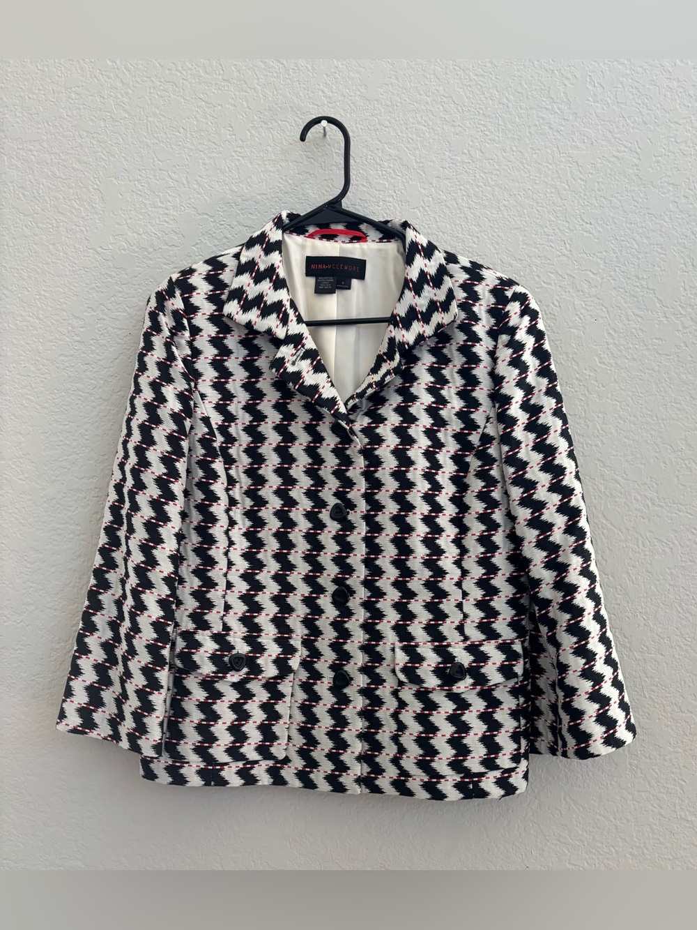 Nina Mclemore Chevron Blazer